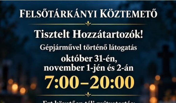 Felsőtárkányi Köztemető 