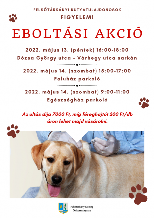Eboltási akció Felsőtárkányban