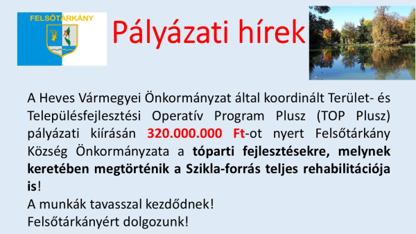 Pályázati hírek