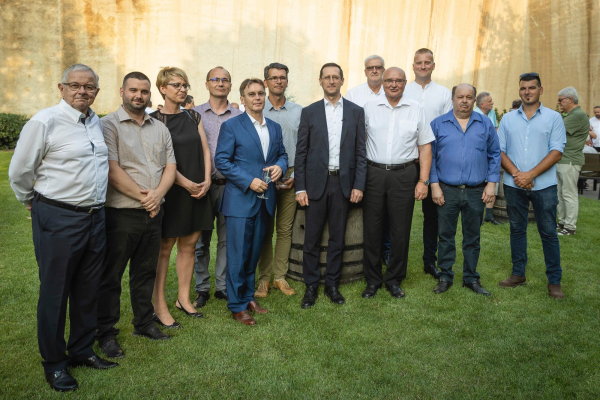 Felsőtárkány képviseletében, Varga Mihály Pénzügyminiszter Úr egri látogatásán. 2021.07.15.