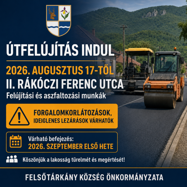 II. Rákóczi Ferenc utca felújítása 