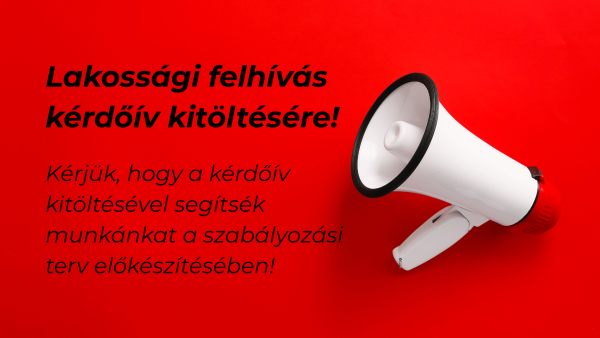 Lakossági és Gazdasági szereplők tájékoztatása a kérdőívről 