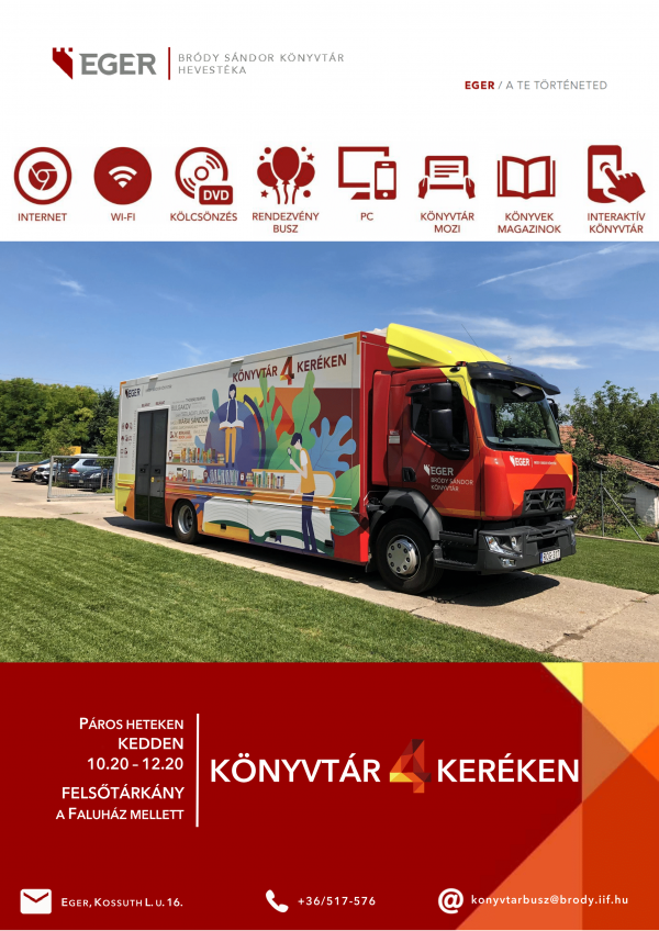 Könyvtárbusz Felsőtárkányban